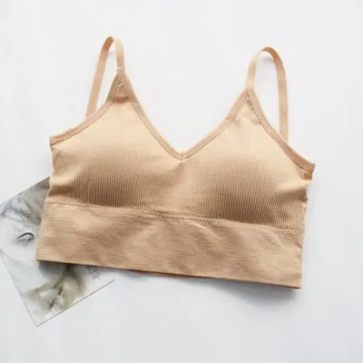 6 Colors Tank Crops Top for Women Underwear Soft Camisole Crop Tops Female Lingerie Camisole Fashion Tube Basic Wear Tanks