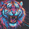 Diamond Painting -DIY Round Drill Colorful Tiger(40*40CM)