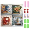 (US Local)4pcs/set Escape-Special Shaped Diamond Painting Kit(30x30cm)
