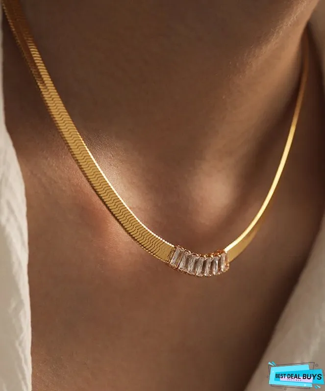 Simple Silk Copper Overgild Collar Necklace