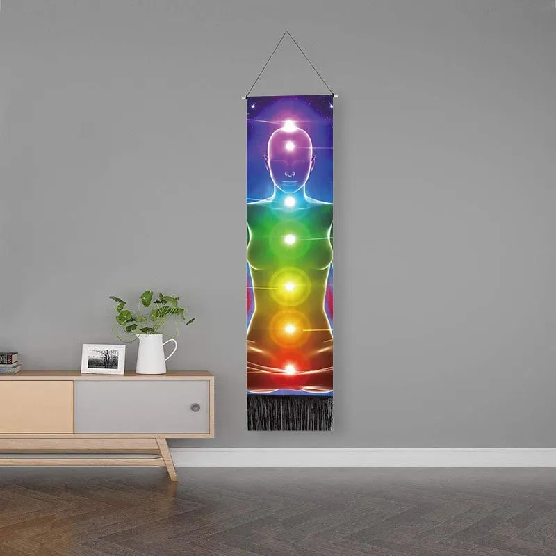 Lifelike Snake Wall Hanging Phase Tapestry Bohemia Tarot Tassel Tapestry Boho Mandala Art Tapestries For Bedroom Office Decor