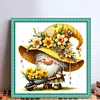 Yellow Flower Goblin-11CT Stamped Cross Stitch 45*45cm