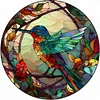 Hummingbird Glass Painting-Paint by Numbers Acrylic Painting 40*40CM