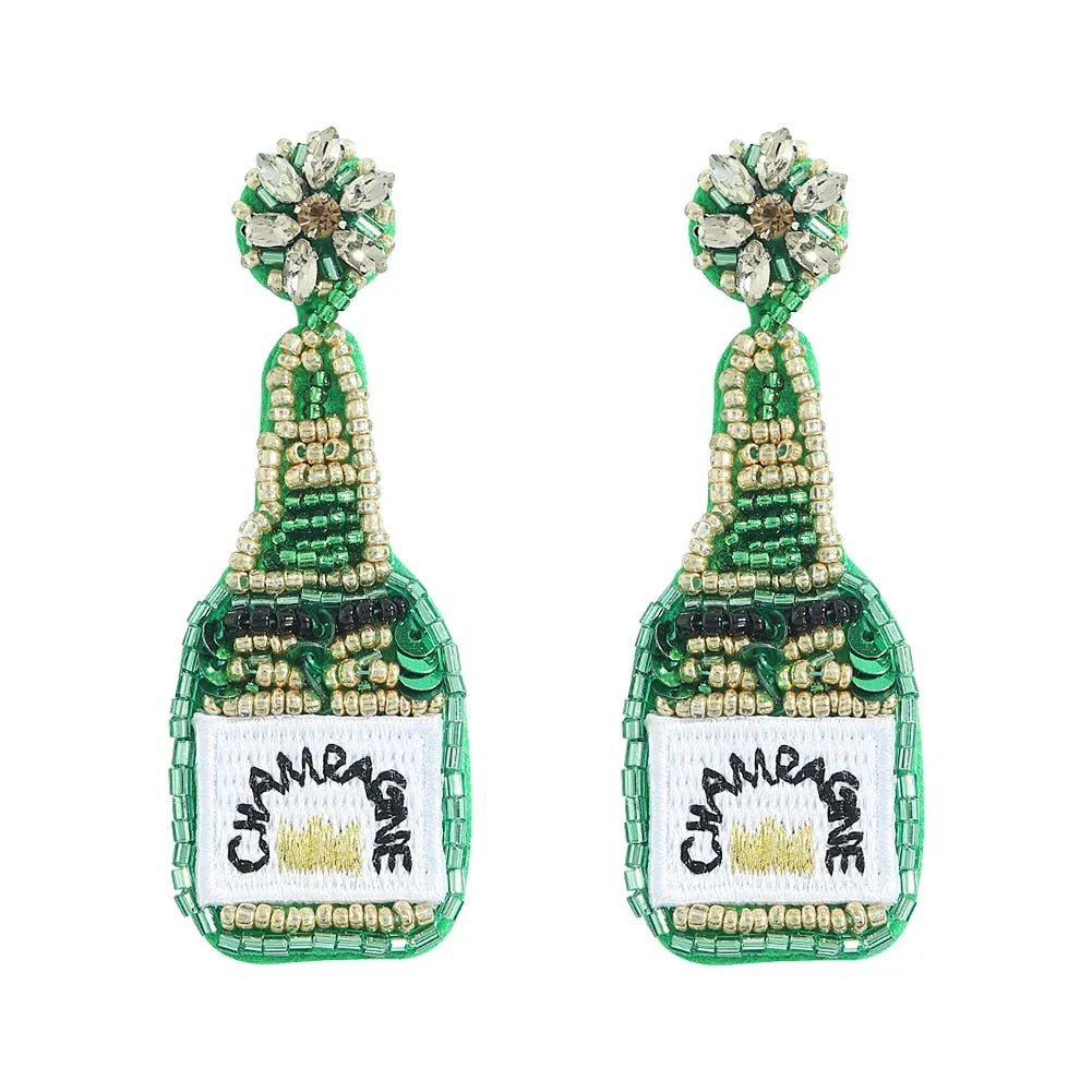 Dvacaman Bohemian Cute Fashion Animal Parrot Bird Drop Earrings Women Shiny Rhinestone Fringed Statement Tassel Earrings Jewelry