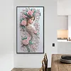 Diamond Painting-DIY Crystal Rhinestone Floral Adorned Lady(40x70cm)