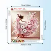 Floral Skirt Girl-Partial Special Shaped Diamond painting 30*30CM