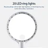 3X/10X Handheld Magnifying Glass with 20 LED Light Rechargeable for Seniors Read