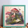 Mushrooms And Books - 11CT Stamped Cross Stitch 50*50cm/19.69*19.69in