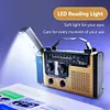 AM FM SW Emergency Power Bank SOS Alarm LED Light Hand Crank Solar Weather Radio