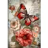 Vintage Butterfly Hibiscus - 11CT Stamped Cross Stitch 40*60cm/15.75*23.62in（Poster Cross stitch）