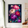 (Big Size)Peony - 11CT Stamped Cross Stitch - 40*60cm - Flower