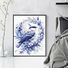 (Multi-Style) Blue And White Porcelain-11CT Stamped Cross Stitch 40*40cm/40*60cm