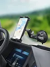 Suction Cup Car Tablet Holder with Adjustable Arm & 360 Rotation Car Phone Mount for Dashboard & Windshield Heavy Duty Truck Accessories