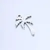 5Pcs/Lot Sweet Coconut Tree Palm Charms 12x18mm Stainless Steel Plant Pendants for Earrings Necklace Jewelry Making Accessories