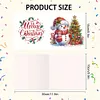 6PCS Diamond Painting Christmas Greeting Cards Congratulations Cards