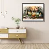 (US Local)Paint By Numbers Kit On Canvas DIY Oil Art Flower Picture Home Wall Decor50x40cm