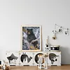 (Stamped/Counted) (Winter) Bear - 11CT Cross Stitch 50*40cm/19.69*15.75in