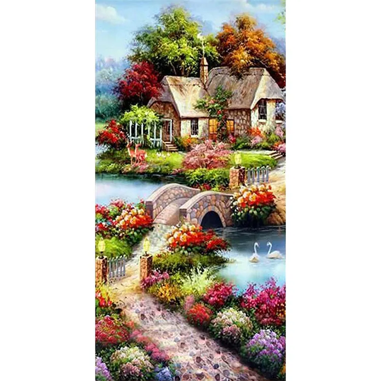 5D DIY Full Drill Diamond Painting Landscape (85X45cm) (canvas) gbfke
