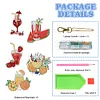【Flashsale】(Double-Sided) 5Pcs DIY Summer Drinks Special Shaped Diamond painting keychain