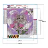 DIY Rose Cat Full Drill Round Diamond Painting Mosaic Picture for Bead Art