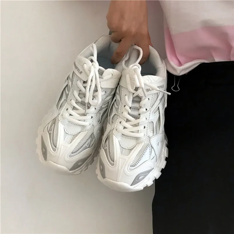 Brand Design Women Chunky Sneakers 2021 Summer Mixed Colors Women's Shoes Breathable Lightweight Ladies Dad Shoes Sport Shoes