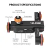 Electric Slide Rail Intelligent Wireless Remote Control SLR Mobile Phone Holder Camera Car Straight Curve Shooting Photography Car With Wireless Remote Control, USB Charging, Adjustable Speed, Suitable For All SLR Cameras And Home DV Cameras