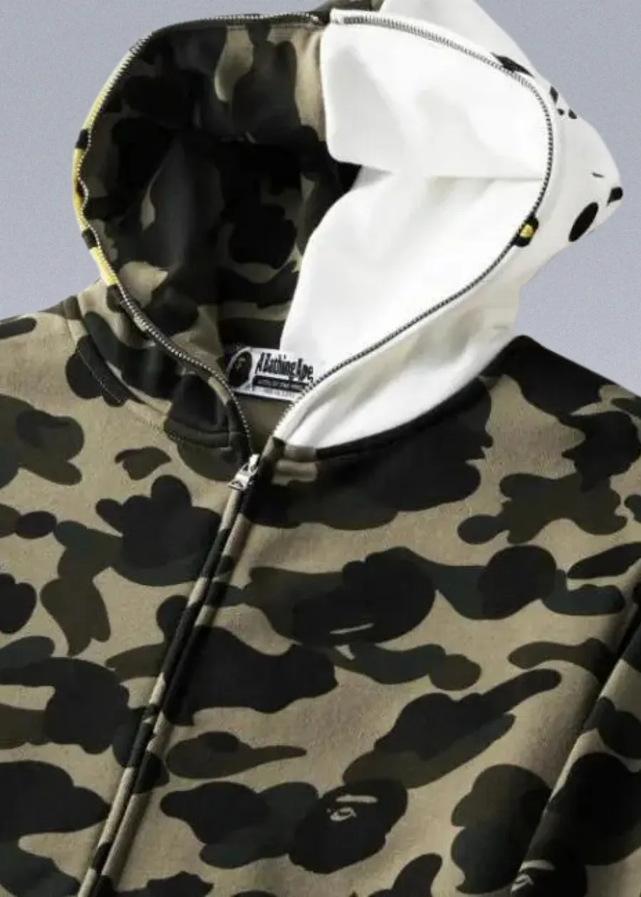 Hello Kitty x Bape Green Camo Hoodie