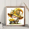 Yellow Flower Goblin-11CT Stamped Cross Stitch 45*45cm