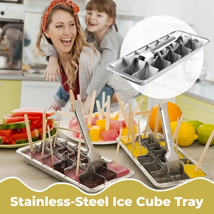 Stainless-Steel Ice Cube Tray