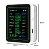 12 in 1 Air Quality Monitor Real-time Carbon Dioxide Detector PM2.5 PM10 Tester