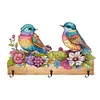 (US Local)Bird DIY Diamond Painting Hanging Hook Wall Hooks No Hole Punching Wall Decor