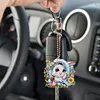 (US Local)PET Double Sided Special Shaped Easter Alphabet DIY Diamond Painting Keychain