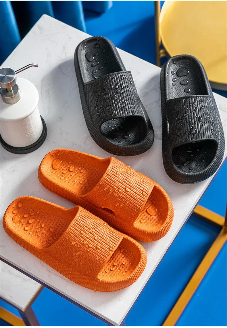 Man Women Slipper Quick-Drying Thickened Non-Slip Sandals Thick Sole House Slippers Bathroom Footwear Summer Beach Sandal
