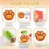 6pcs/set DIY Diamond Art Halloween Art Diamonds Coaster with Holder Kits (Dog Paw)