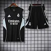 2025/2026 Real Madrid Pre-Match Training Black Vest+Shorts Football1:1 Thai Quality