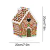 DIY Gingerbread House Diamond painting ornaments(Single-Sided)
