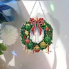 Diamond Painting Christmas Wreath Pendant