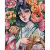Girls Over Flowers - Paint by Numbers Acrylic Painting - 40*50cm