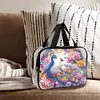 DIY Diamond Art Rhinestone Makeup Bag Crystal Transparent PVC Storage Pack Kit