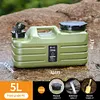 5L Camping Water Jug with Faucet Water Dispenser Carrier for Vehicle Car Camping