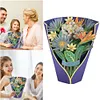 3D Paper Pop Up Flower Bouquet Greeting Card Postcard (Heaven Bird)