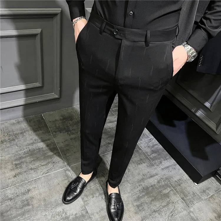 Men Trousers Business Suit Pants Casual Pants
