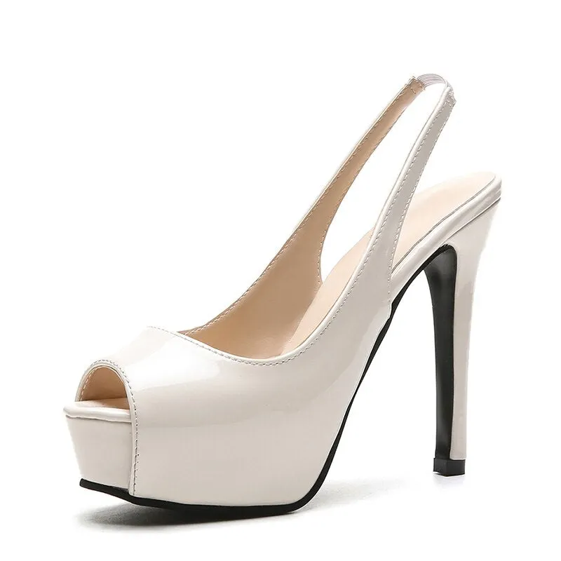 Ladies Shoes 2021 Summer New High Heels Women Sexy Peep Toe Pumps Women's Summer Dress Wedding Sandals Female Heel Zapatos mujer