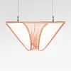 Men's Thin Sheer Transparent Special Invisible Straps Waist Underwear Brief