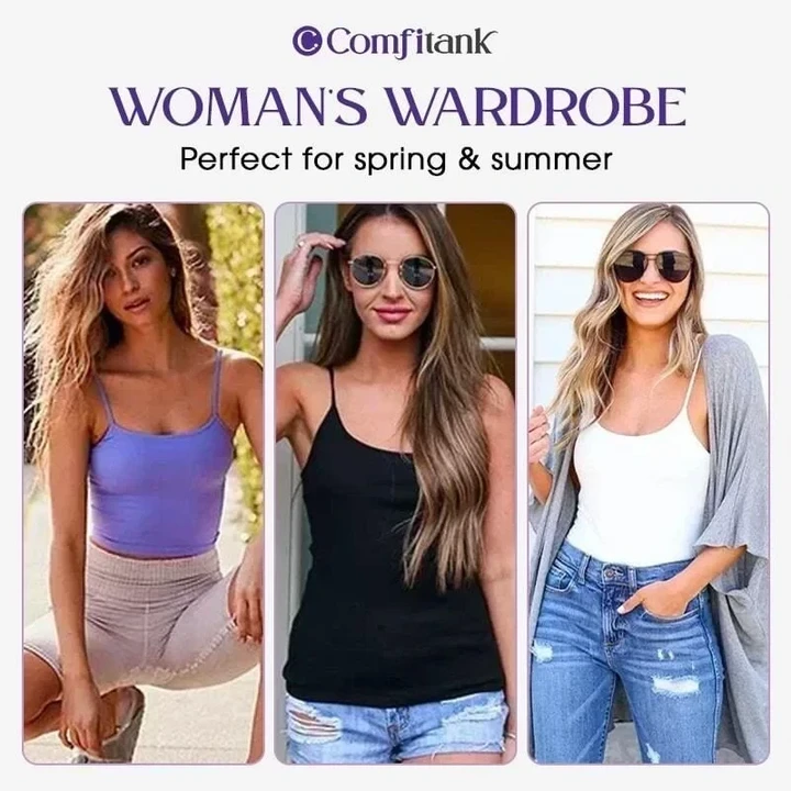 🔥Hot sale🔥 Women Tank Top with Built in Bra Camisole