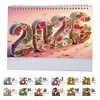 2026 DIY Special Shape Desktop Diamond Standing Calendar for Bedroom Living Room
