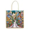 Diamond Painting Fairy Tale Town Tote Bag Handbag