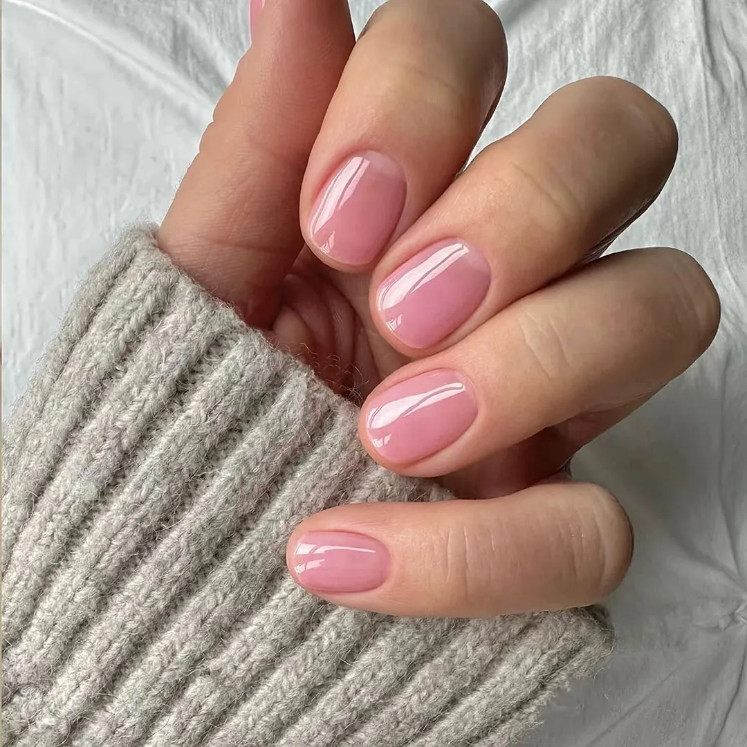 Churchf Churchf Square Solid Color Nail Orange Purple Bright Oil Fake Nails Wearable Beauty Nail Piece Finished Removable Nail Patch