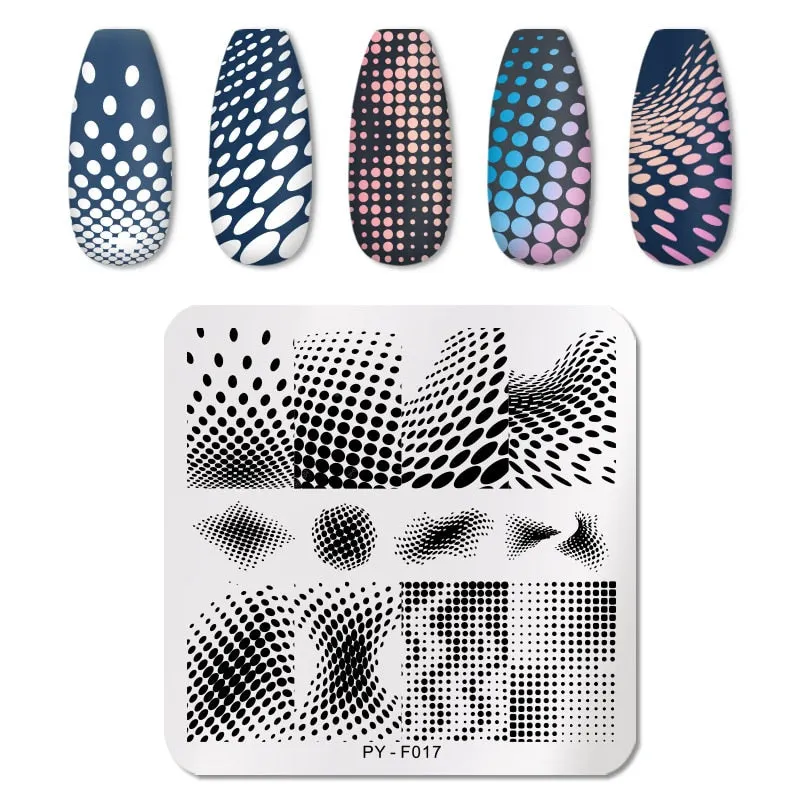 PICT YOU Nail Stamping Plates Flower Plant Pattern Nail Art Plate Stencil Stainless Steel Line Pictures Theme Image Plates Mold-Nail Inspo