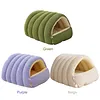 Warm Enclosed Cat Bed Cozy Plush Cats Tent Calming Pet Nest Cave for Cats Dogs